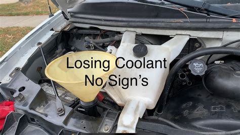 Losing coolant, no visible leaks